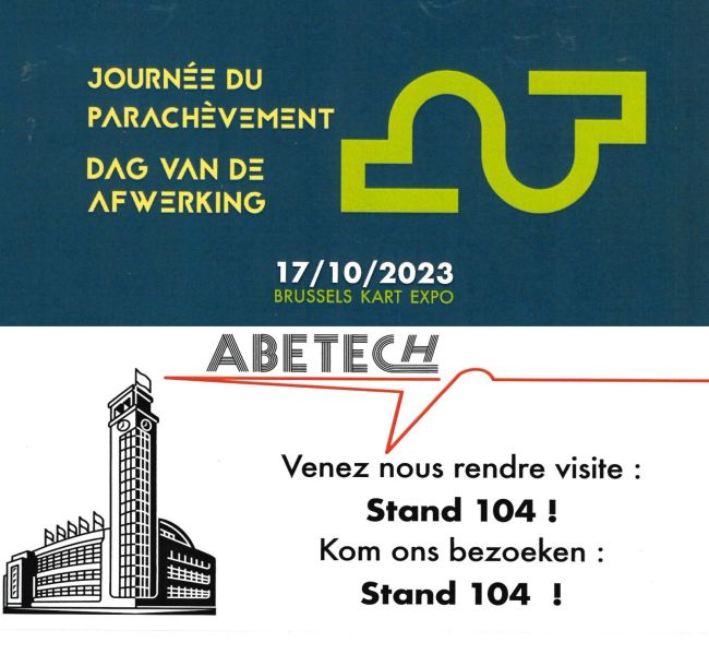  JOURNEE DU PARACHEVEMENT / DAG VAN AFWERKING  BRUSSELS KART EXPO 17/10/2023  STAND 104